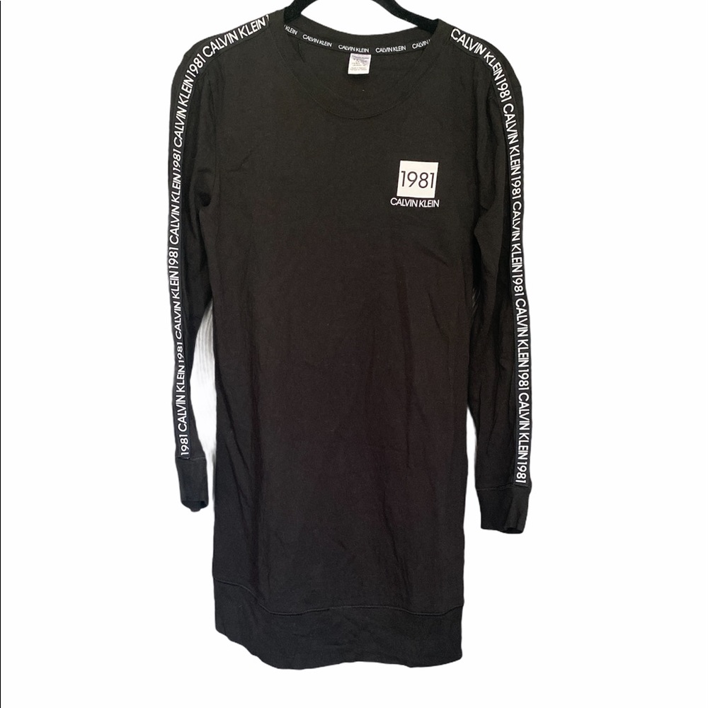Calvin Klein Black Long Sleeve Dress